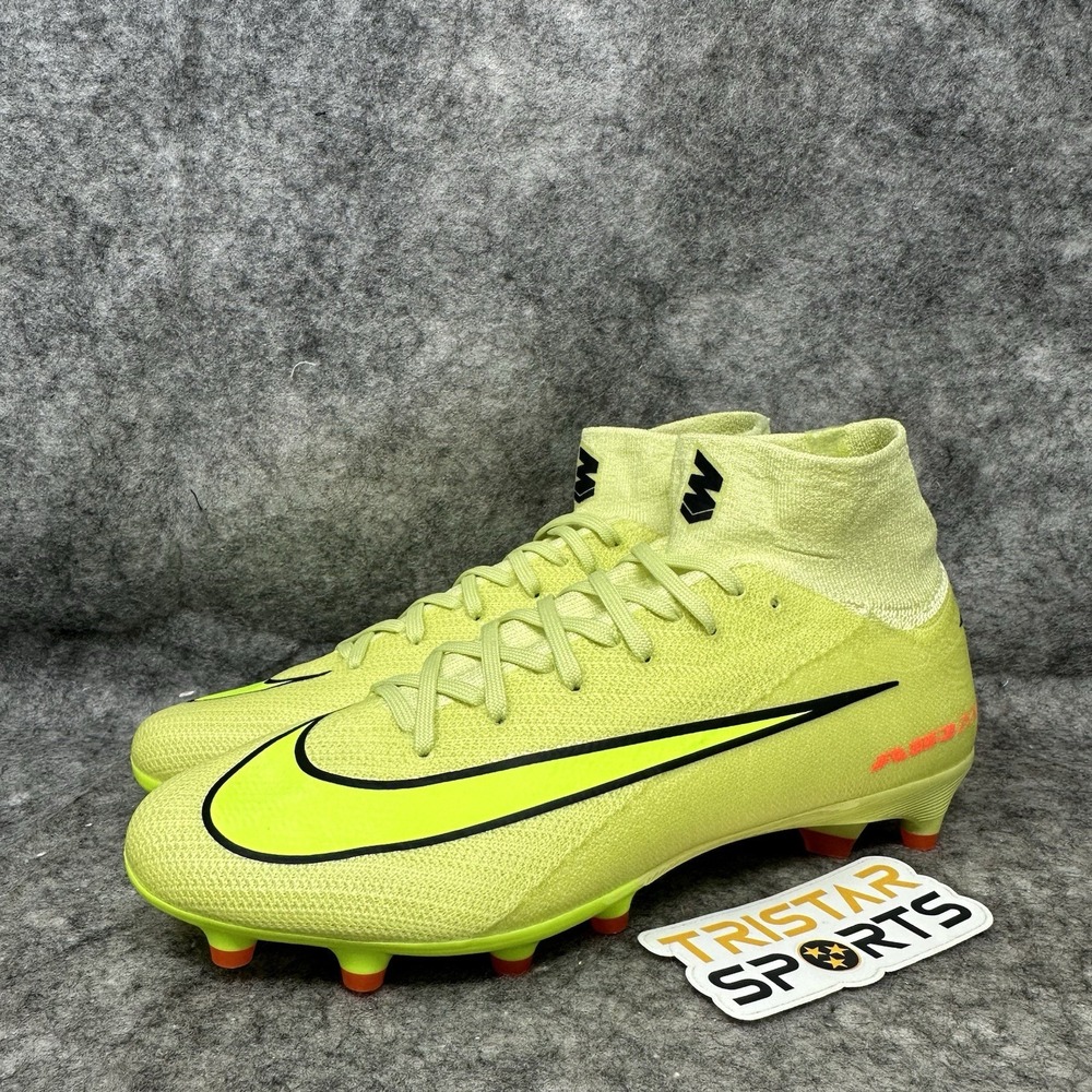 Nike Mercurial Superfly 10 Pro AG Soccer Cleats Mens Size 6 Limelight Crimson